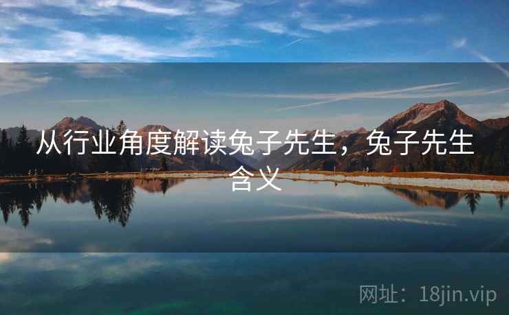 从行业角度解读兔子先生，兔子先生含义  第2张
