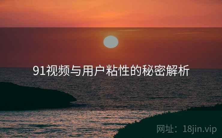 91视频与用户粘性的秘密解析  第2张