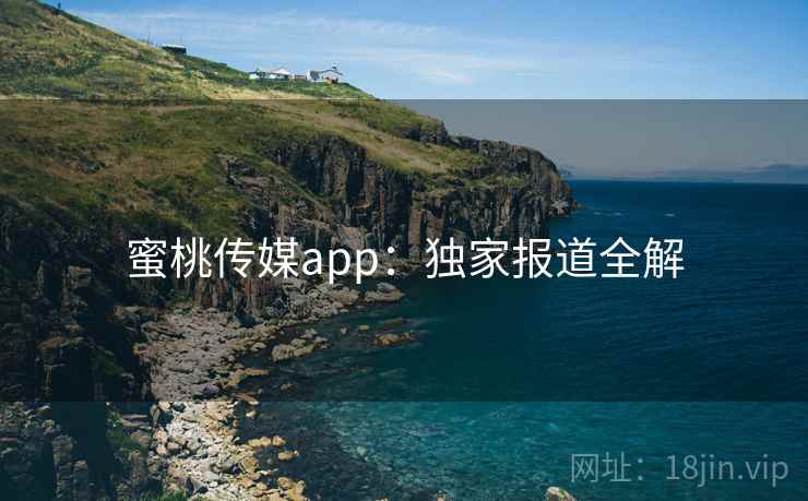 蜜桃传媒app：独家报道全解  第1张