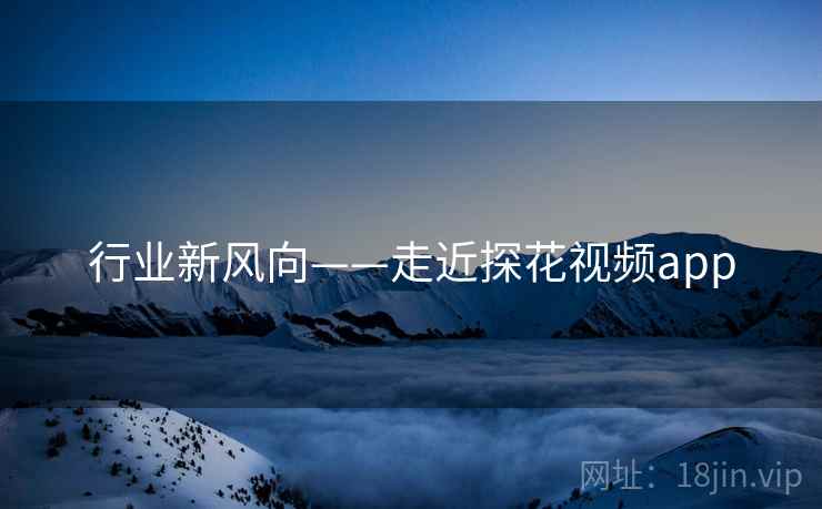 行业新风向——走近探花视频app  第2张