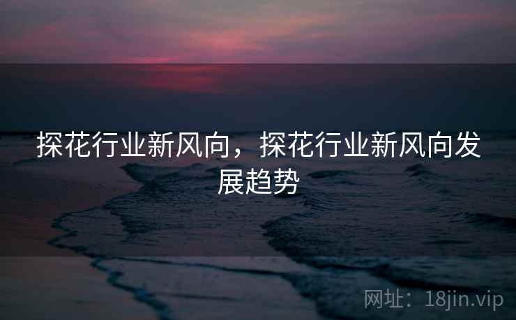探花行业新风向，探花行业新风向发展趋势  第2张